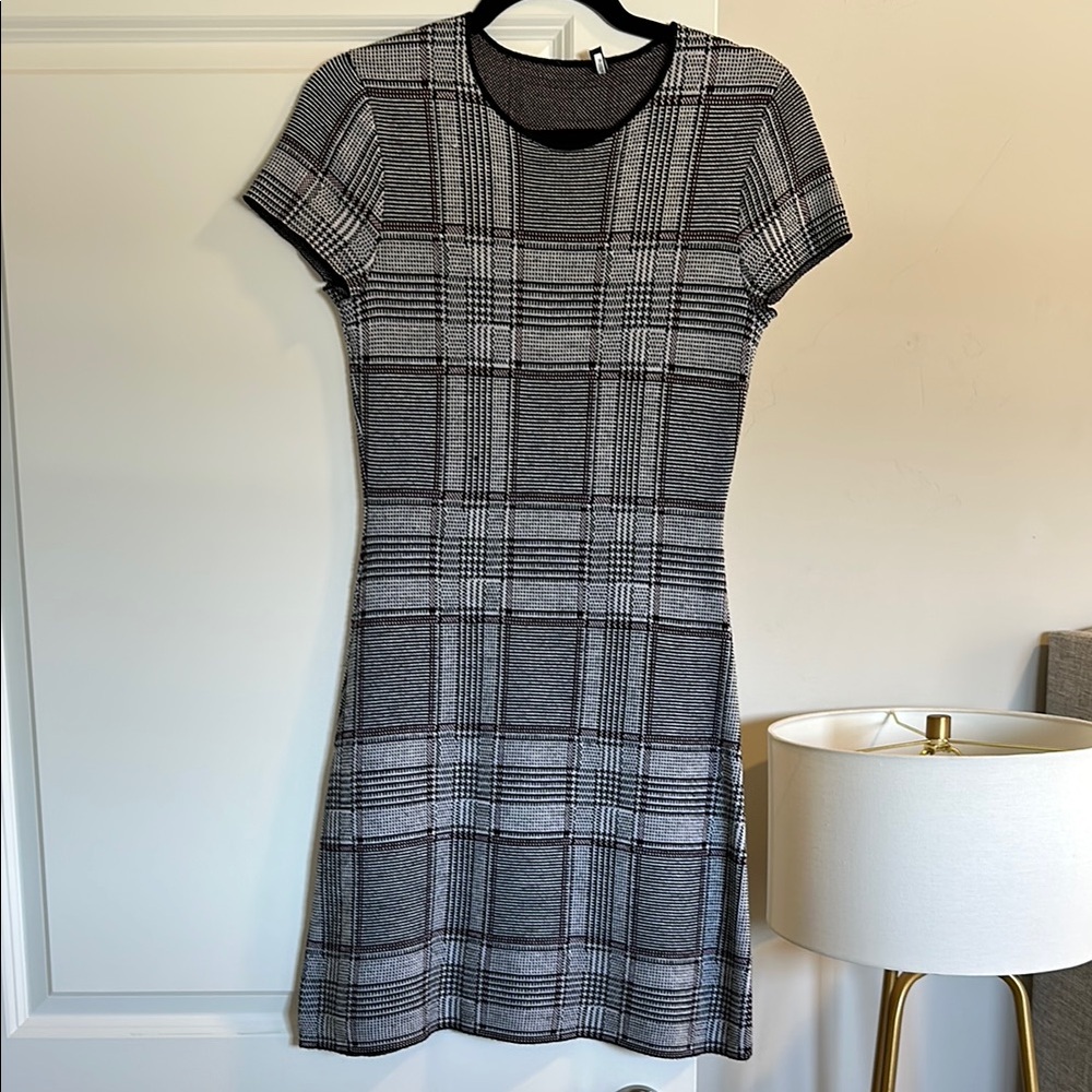 [Theory] Plaid Sweater Dress